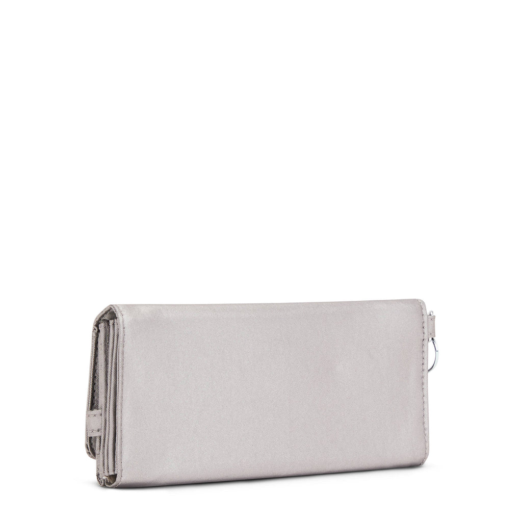 Billetera Kipling Rubi Smooth Silver Metallic lamaletaviajera